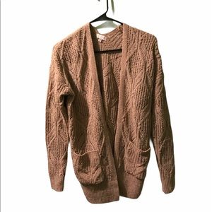 Tan Knitted Cardigan